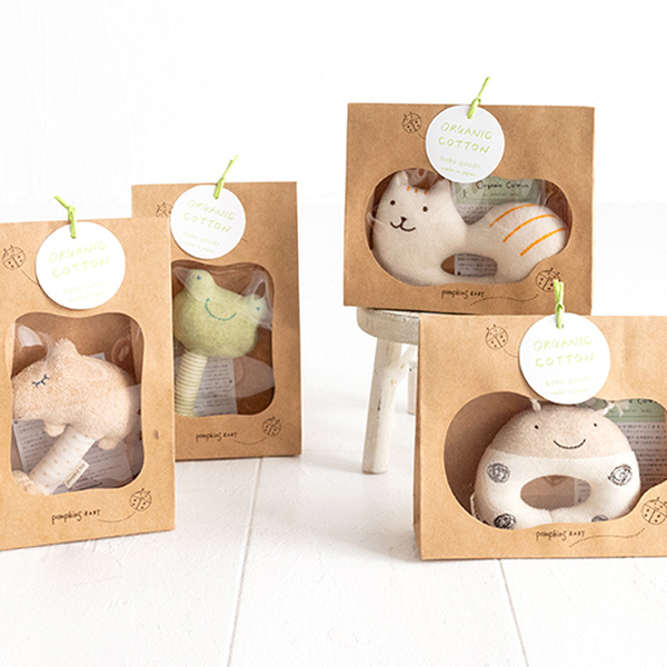 オーガニックコットンガラガラ petit sac付