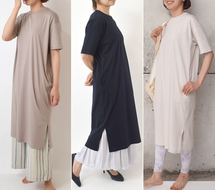 ワンピースカジュアルスタイルの画像