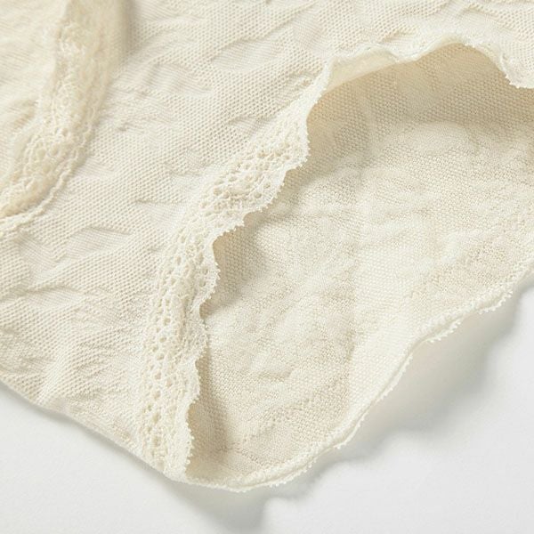 オーガニックコットン レーシーノーマルショーツ