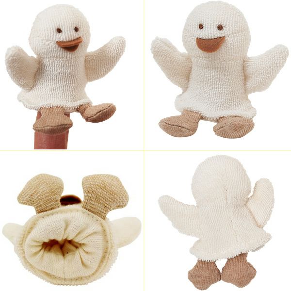 SALE／30%OFF】 オーガニックコットン 指人形アヒル | オーガニック