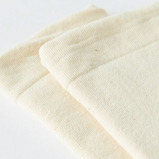 オーガニックコットン 厚手おやすみソックス ナチュラル 22-24cm