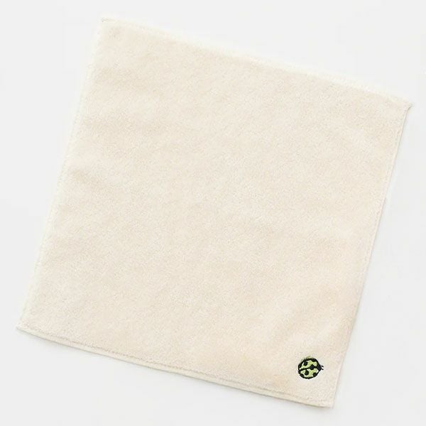 オーガニックコットン 刺繍入りプチタオル
