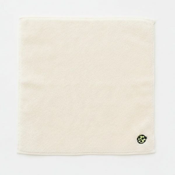オーガニックコットン 刺繍入りプチタオル