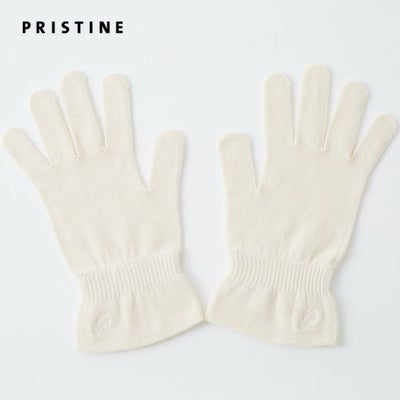 オーガニックコットン 刺繍付き保湿手袋