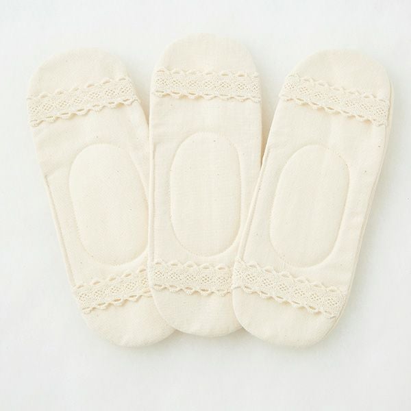 オーガニックコットン 布ナプキン（パット3枚セット）ナチュラル