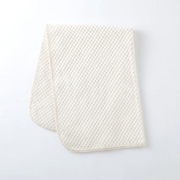 オーガニックコットン 薄手市松ミニブランケット (50×70cm)