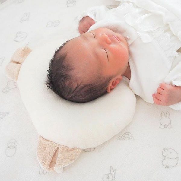 オーガニックコットン Wフェイスくまピロー ナチュラル