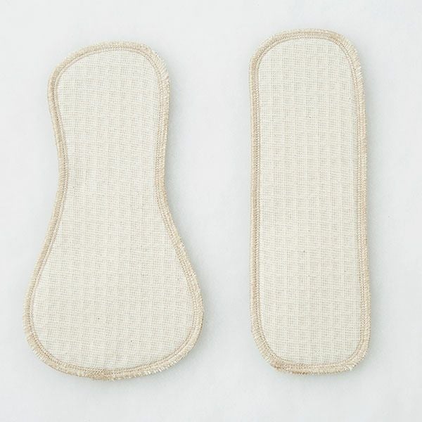 オーガニックコットン 布ナプキン羽根なし大小セット ブラウン