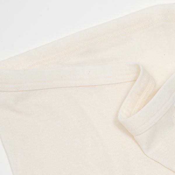 オーガニックコットン チューブフライス 1分丈ショーツ ナチュラル M