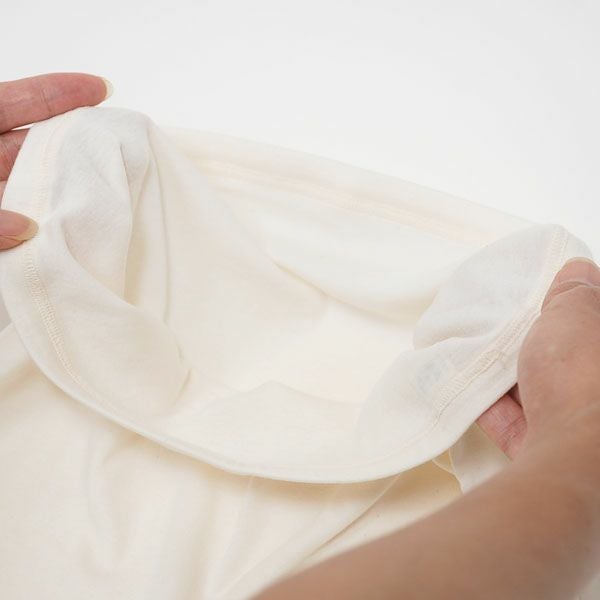 オーガニックコットン チューブフライス 1分丈ショーツ ナチュラル M