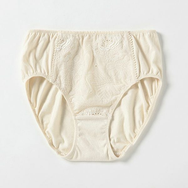 オーガニックコットン エンブロイダリーレースショーツ