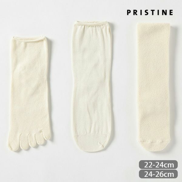 オーガニックコットン＆シルク冷えとりソックス3足セット