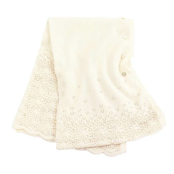 オーガニックコットン タンポポ柄2wayストール