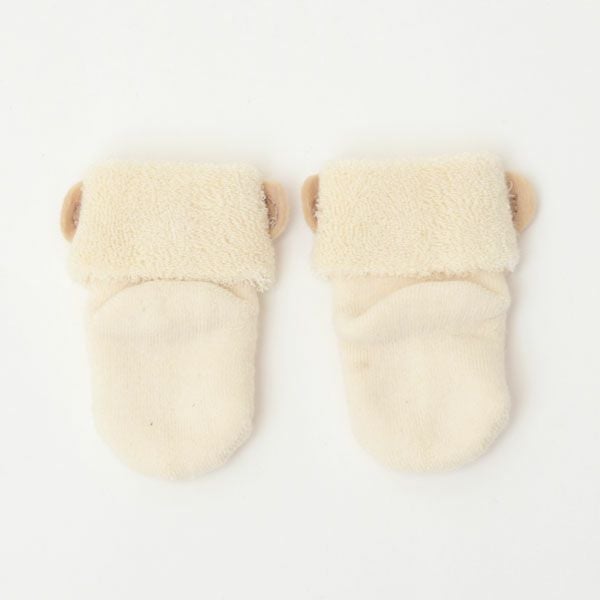 オーガニックコットン ひつじソックス ナチュラル 7-8