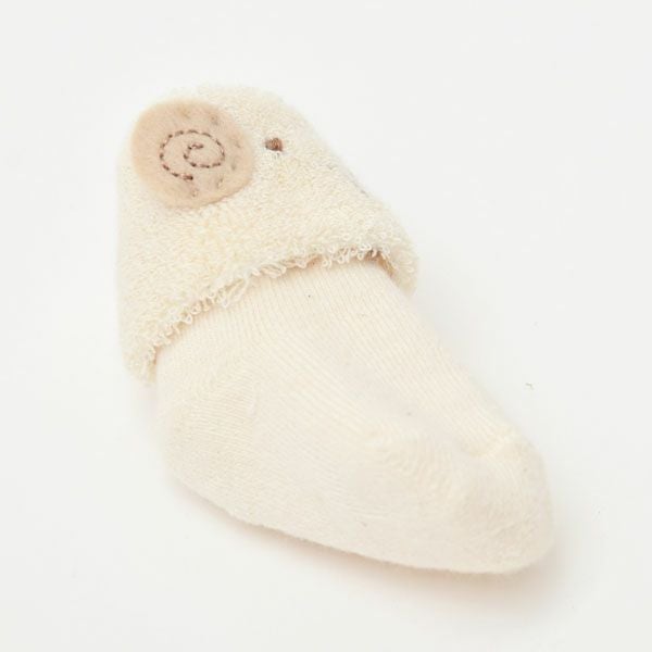 オーガニックコットン ひつじソックス ナチュラル 7-8