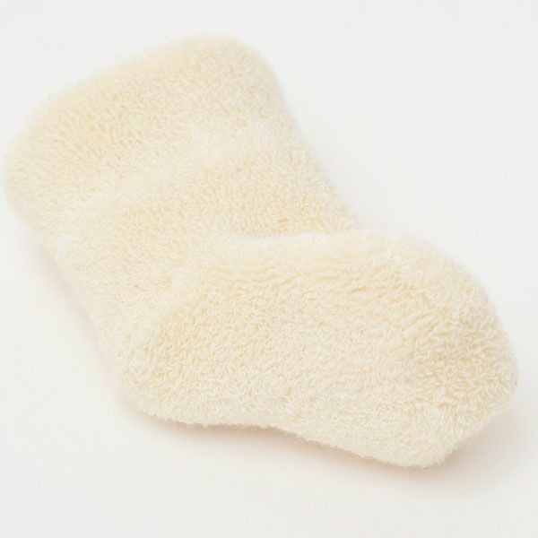 オーガニックコットン ひつじソックス ナチュラル 7-8