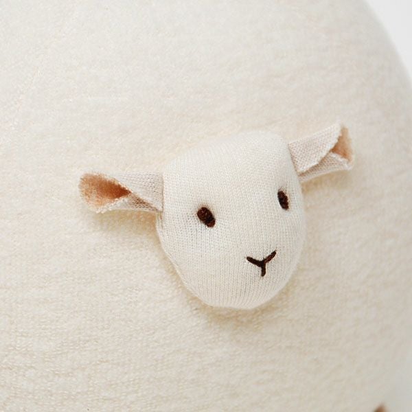 オーガニックコットン ひつじガラガラボール