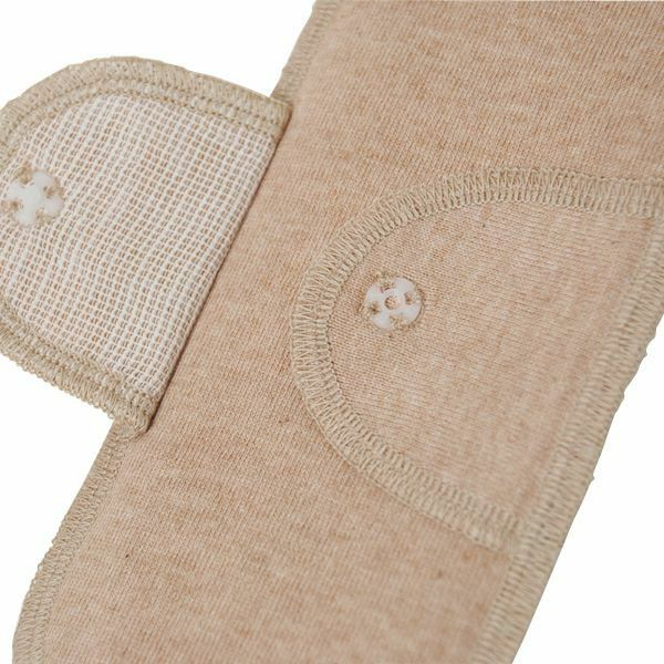 オーガニックコットン 布ナプキン羽根付小2枚セット ブラウン