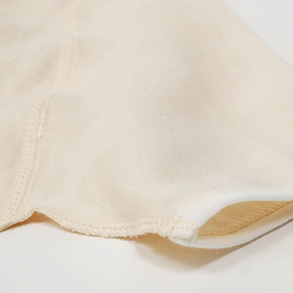 オーガニックコットン ガーゼコンビ肌着 ナチュラル