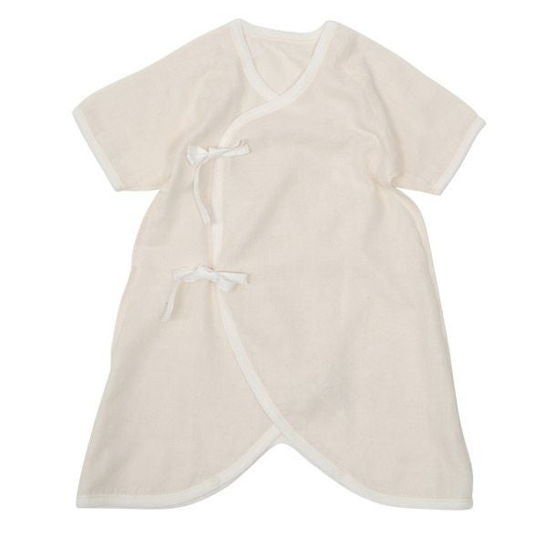 オーガニックコットン ガーゼコンビ肌着 ナチュラル