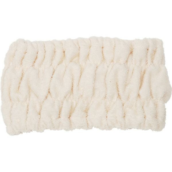 オーガニックコットン リボン付きヘアターバン ナチュラル