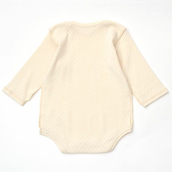 オーガニックコットン ベビー長袖ロンパース