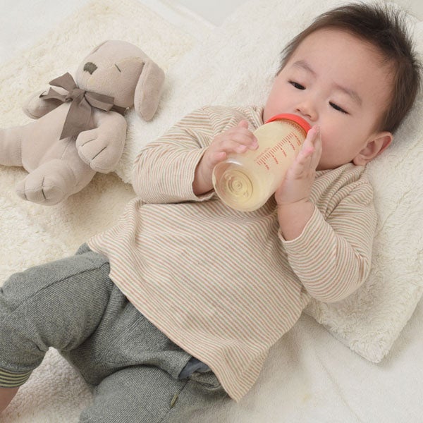 オーガニックコットン ベビー＆キッズ長袖ハイネックシャツ