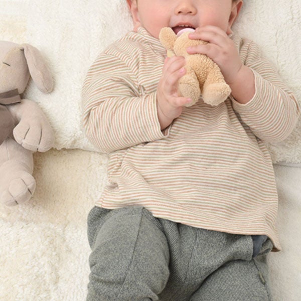 オーガニックコットン ベビー＆キッズ長袖ハイネックシャツ