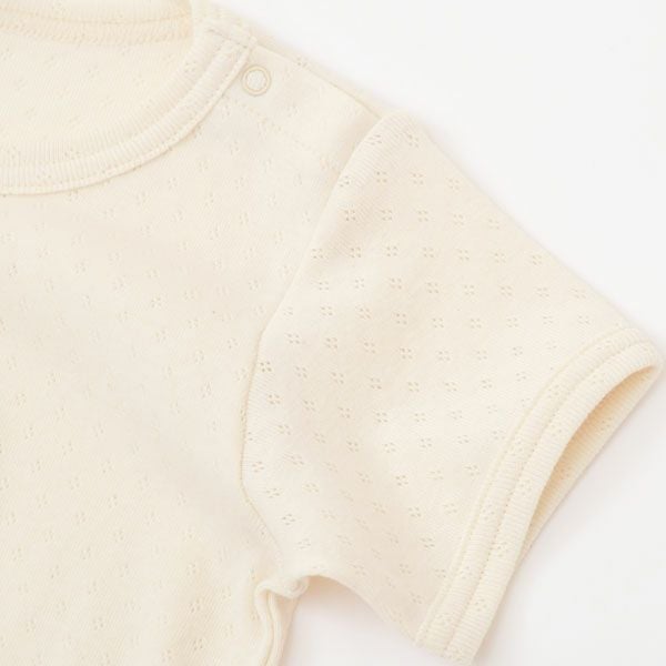 オーガニックコットン ベビー半袖ボディースーツ