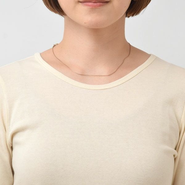 オーガニックコットン レディース ロングスリーブシャツ（薄手）