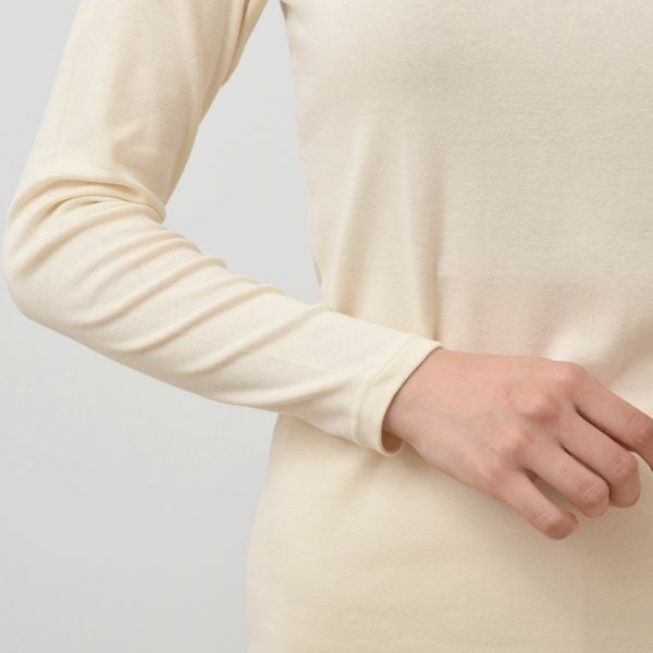 オーガニックコットン レディース ロングスリーブシャツ（薄手）