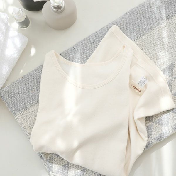 オーガニックコットン レディース ロングスリーブシャツ（薄手）