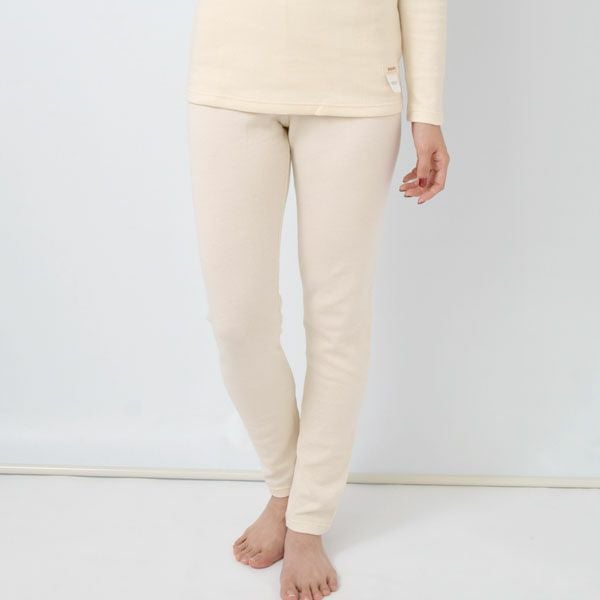 オーガニックコットン レディース10分丈レギンス(厚手)