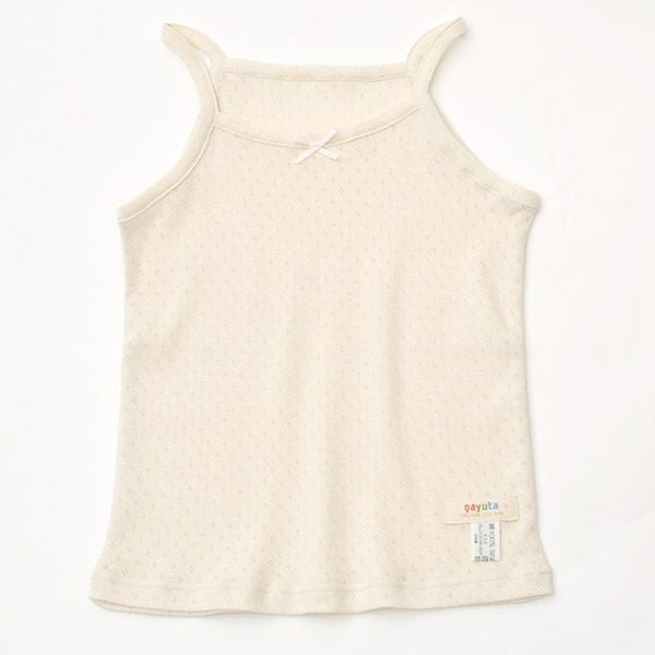 オーガニックコットン 女児エリゼキャミソール
