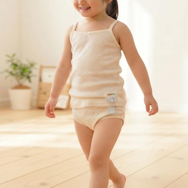オーガニックコットン 女児エリゼキャミソール