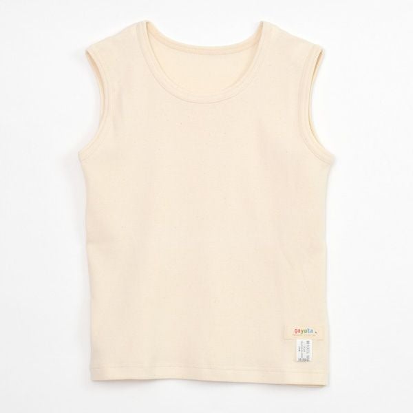 オーガニックコットン キッズノースリーブシャツ