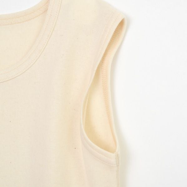 オーガニックコットン キッズノースリーブシャツ