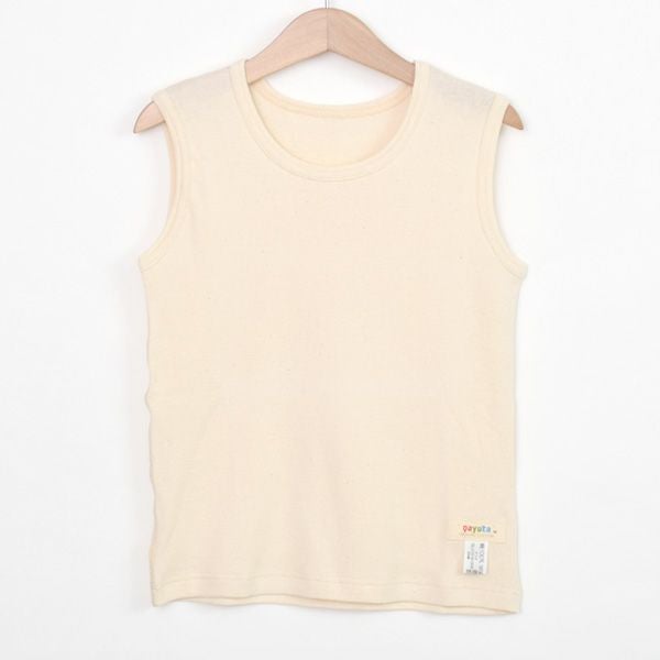 オーガニックコットン キッズノースリーブシャツ