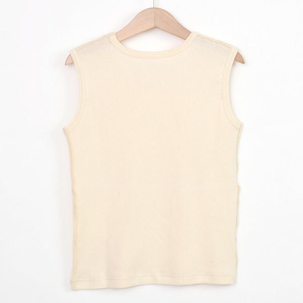 オーガニックコットン キッズノースリーブシャツ