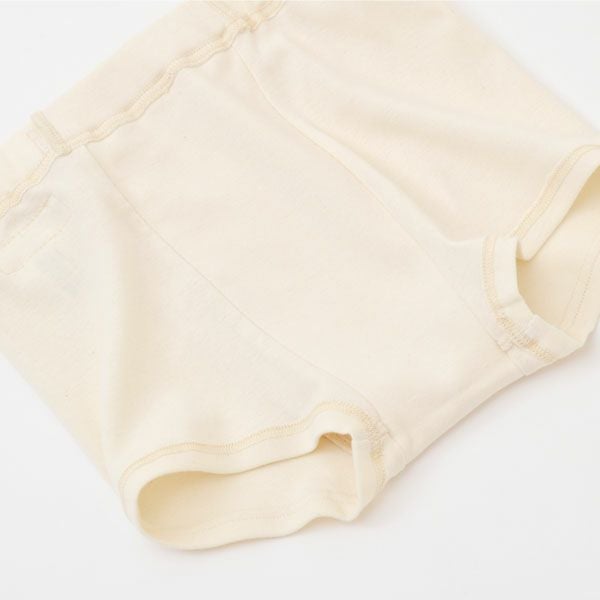 オーガニックコットン 男女児兼用ショート丈トランクス 3枚セット