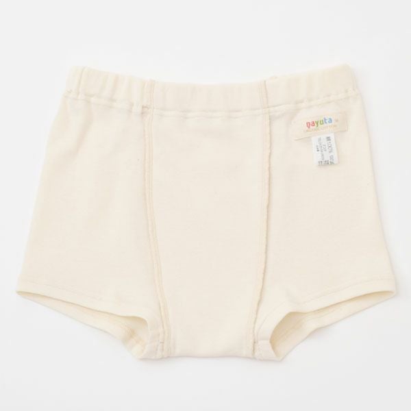 オーガニックコットン 男女児兼用ショート丈トランクス 3枚セット