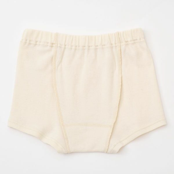 オーガニックコットン 男女児兼用ショート丈トランクス 3枚セット