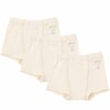 オーガニックコットン 男女児兼用ショート丈トランクス 3枚セット