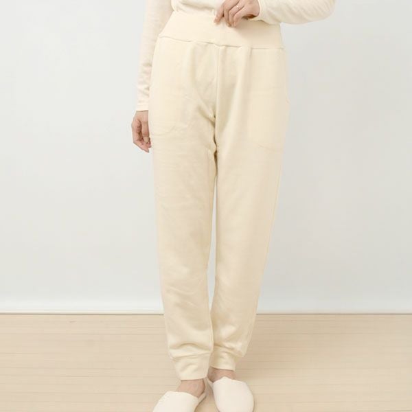 オーガニックコットン 裏起毛あったかパンツ