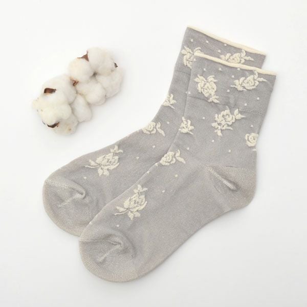 オーガニックコットン ゴムなしソックス フロートばら