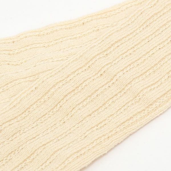 オーガニックコットン ベビーレッグウォーマー 生成 0-4歳