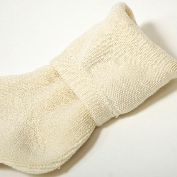 オーガニックコットン 雪柄パイルソックス(22-24cm)