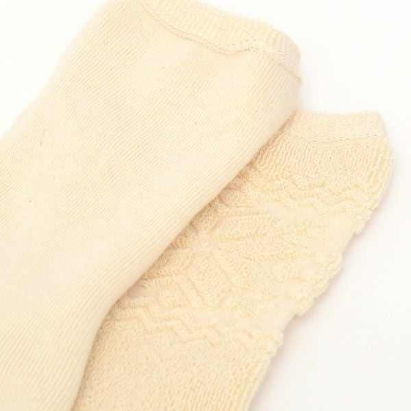 オーガニックコットン 雪柄パイルソックス(22-24cm)