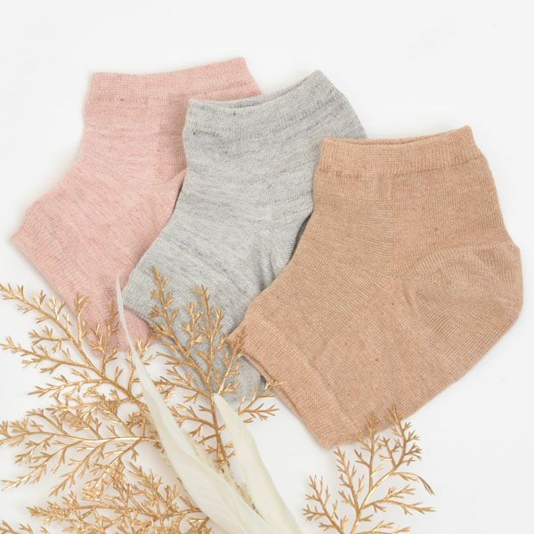 オーガニックコットン かかとケアソックス