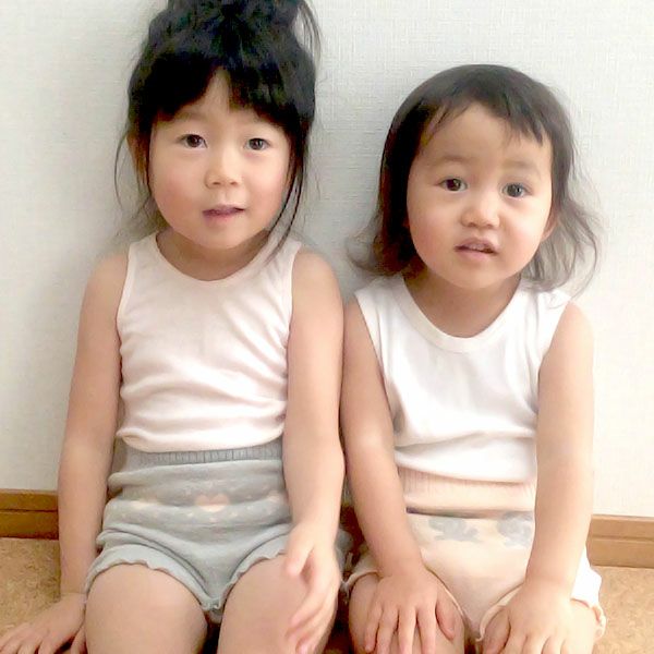 オーガニックコットン キッズくま柄ブルマ